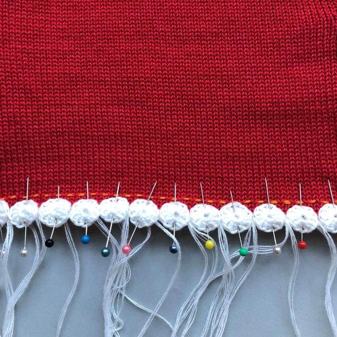 Ärmelsaum Herzpulli