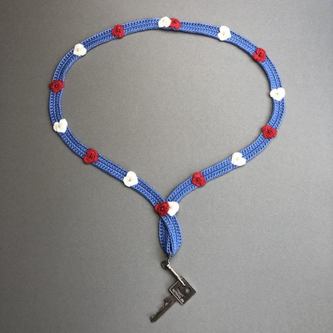 blaues Lanyard